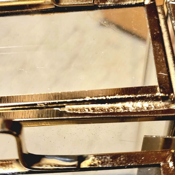 Cosmopolitan CosmoLiving by Cosmopolitan Gold Glass Drawer Storage - Picture 3 of 14